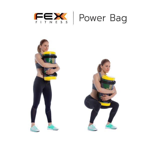 ถุงน้ำหนักออกกำลังกาย กระเป๋าถ่วงน้ำหนัก POWER BAG FEX FITNESS น้ำหนัก 5 กิโล_2